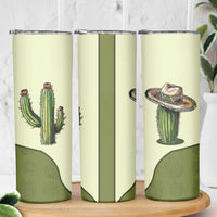Cowboy Skinny Tumbler Cactus Retro Western Yoke - Wonder Print Shop