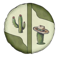Cowboy Spare Tire Cover Cactus Retro Western Yoke - Wonder Print Shop