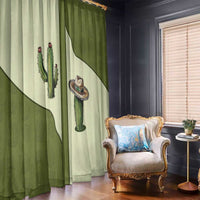 Cowboy Window Curtain Cactus Retro Western Yoke - Wonder Print Shop