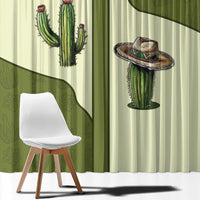 Cowboy Window Curtain Cactus Retro Western Yoke - Wonder Print Shop