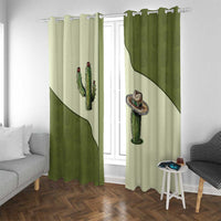Cowboy Window Curtain Cactus Retro Western Yoke - Wonder Print Shop