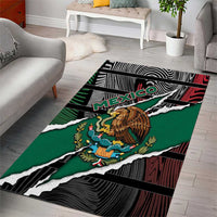 Mexico Area Rug Mexican Patriotic Eagle Emblem - Fierce National Pride - Wonder Print Shop