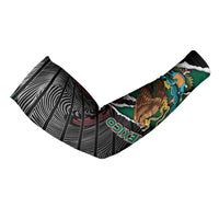 Mexico Arm Sleeves Mexican Patriotic Eagle Emblem - Fierce National Pride - Wonder Print Shop