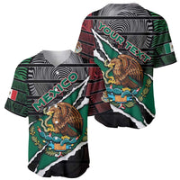 Personalized Mexico Baseball Jersey Mexican Patriotic Eagle Emblem - Fierce National Pride - Wonder Print Shop