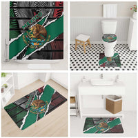 Mexico Bathroom Set Mexican Patriotic Eagle Emblem - Fierce National Pride - Wonder Print Shop