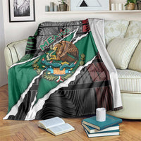 Mexico Blanket Mexican Patriotic Eagle Emblem - Fierce National Pride - Wonder Print Shop