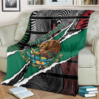 Mexico Blanket Mexican Patriotic Eagle Emblem - Fierce National Pride - Wonder Print Shop