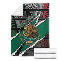 Mexico Blanket Mexican Patriotic Eagle Emblem - Fierce National Pride - Wonder Print Shop