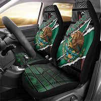 Mexico Car Seat Cover Mexican Patriotic Eagle Emblem - Fierce National Pride - Wonder Print Shop