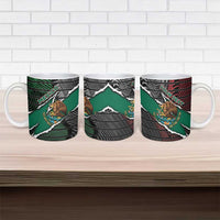 Personalized Mexico Ceramic Mug Mexican Patriotic Eagle Emblem - Fierce National Pride - Wonder Print Shop