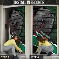 Mexico Door Cover Mexican Patriotic Eagle Emblem - Fierce National Pride - Wonder Print Shop