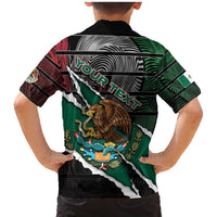 Personalized Mexico Family Matching Mermaid Dress and Hawaiian Shirt Mexican Patriotic Eagle Emblem - Fierce National Pride - Wonder Print Shop