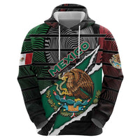 Personalized Mexico Hoodie Mexican Patriotic Eagle Emblem - Fierce National Pride - Wonder Print Shop