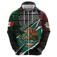 Personalized Mexico Hoodie Mexican Patriotic Eagle Emblem - Fierce National Pride - Wonder Print Shop