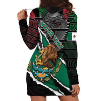 Personalized Mexico Hoodie Dress Mexican Patriotic Eagle Emblem - Fierce National Pride - Wonder Print Shop
