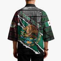 Personalized Mexico Kimono Mexican Patriotic Eagle Emblem - Fierce National Pride - Wonder Print Shop