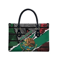 Mexico Leather Bag Mexican Patriotic Eagle Emblem - Fierce National Pride - Wonder Print Shop