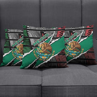 Mexico Pillow Cover Mexican Patriotic Eagle Emblem - Fierce National Pride - Wonder Print Shop