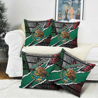 Mexico Pillow Cover Mexican Patriotic Eagle Emblem - Fierce National Pride - Wonder Print Shop