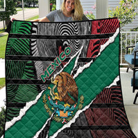 Mexico Quilt Mexican Patriotic Eagle Emblem - Fierce National Pride - Wonder Print Shop