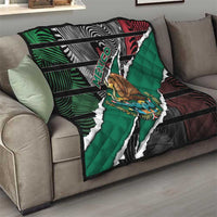 Mexico Quilt Mexican Patriotic Eagle Emblem - Fierce National Pride - Wonder Print Shop
