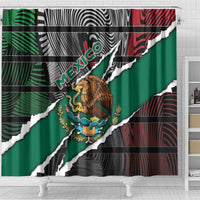 Mexico Shower Curtain Mexican Patriotic Eagle Emblem - Fierce National Pride - Wonder Print Shop