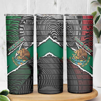 Personalized Mexico Skinny Tumbler Mexican Patriotic Eagle Emblem - Fierce National Pride - Wonder Print Shop
