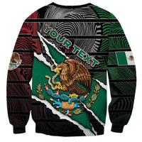 Personalized Mexico Sweatshirt Mexican Patriotic Eagle Emblem - Fierce National Pride - Wonder Print Shop