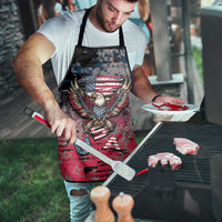 Patriotic Rebel American Apron Grunge USA Eagle Flag - Wonder Print Shop