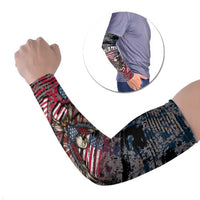 Patriotic Rebel American Arm Sleeves Grunge USA Eagle Flag - Wonder Print Shop