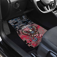 Patriotic Rebel American Car Mats Grunge USA Eagle Flag - Wonder Print Shop