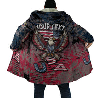 Personalized Patriotic Rebel American Cloak Grunge USA Eagle Flag - Wonder Print Shop