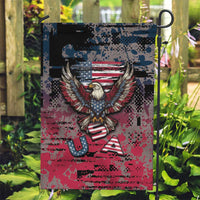 Patriotic Rebel American Garden Flag Grunge USA Eagle Flag - Wonder Print Shop