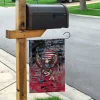 Patriotic Rebel American Garden Flag Grunge USA Eagle Flag - Wonder Print Shop