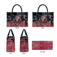 Patriotic Rebel American Leather Bag Grunge USA Eagle Flag - Wonder Print Shop