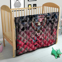Patriotic Rebel American Quilt Grunge USA Eagle Flag - Wonder Print Shop