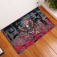 Patriotic Rebel American Rubber Doormat Grunge USA Eagle Flag - Wonder Print Shop