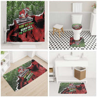 Hip Hop Christmas Bathroom Set DJ Santa Ho Ho Flow - Wonder Print Shop