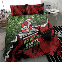 Hip Hop Christmas Bedding Set DJ Santa Ho Ho Flow - Wonder Print Shop