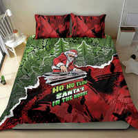 Hip Hop Christmas Bedding Set DJ Santa Ho Ho Flow - Wonder Print Shop