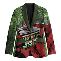 Hip Hop Christmas Blazer DJ Santa Ho Ho Flow - Wonder Print Shop