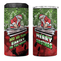 Hip Hop Christmas 4 in 1 Can Cooler Tumbler DJ Santa Ho Ho Flow - Wonder Print Shop