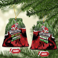 Hip Hop Christmas Ceramic Ornament DJ Santa Ho Ho Flow - Wonder Print Shop