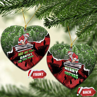 Hip Hop Christmas Ceramic Ornament DJ Santa Ho Ho Flow - Wonder Print Shop