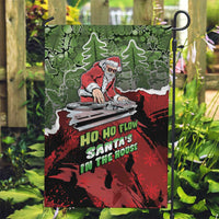 Hip Hop Christmas Garden Flag DJ Santa Ho Ho Flow - Wonder Print Shop