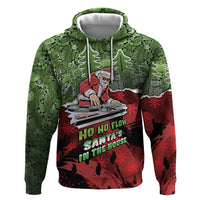 Hip Hop Christmas Hoodie DJ Santa Ho Ho Flow - Wonder Print Shop