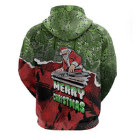 Hip Hop Christmas Hoodie DJ Santa Ho Ho Flow - Wonder Print Shop