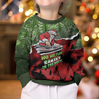 Hip Hop Christmas Kid Ugly Christmas Sweater DJ Santa Ho Ho Flow - Wonder Print Shop