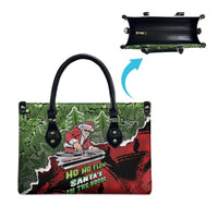 Hip Hop Christmas Leather Bag DJ Santa Ho Ho Flow - Wonder Print Shop
