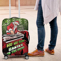 Hip Hop Christmas Luggage Cover DJ Santa Ho Ho Flow - Wonder Print Shop